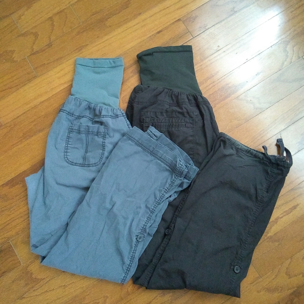 {Motherhood Maternity} 2 pair Cargo Pants